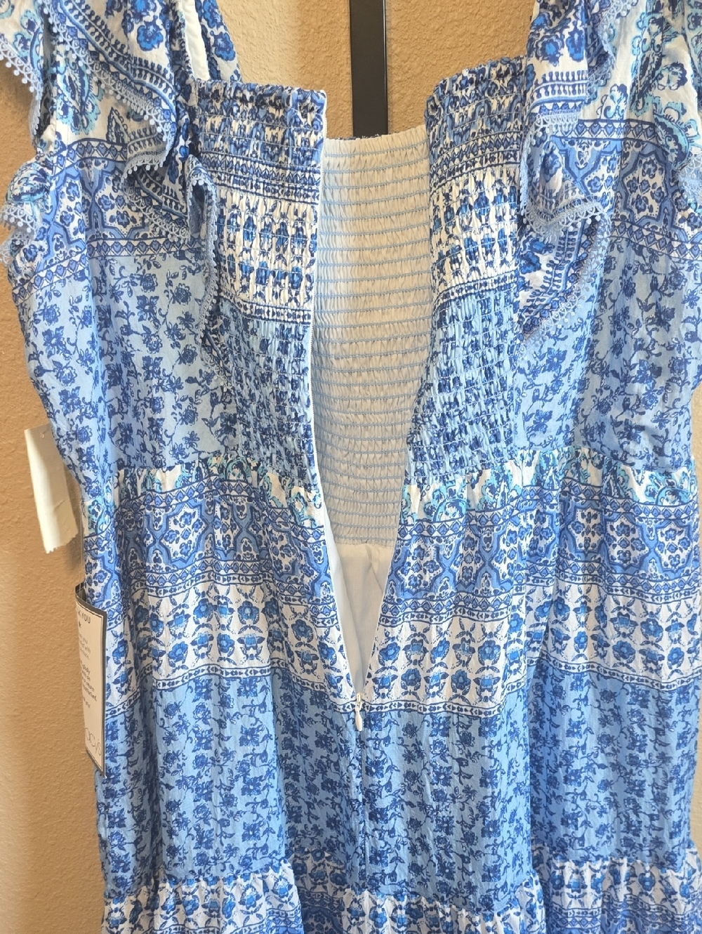 NWT Eliza J Ruffle Sleeve Midi Dress Size 14W - Picture 9 of 11